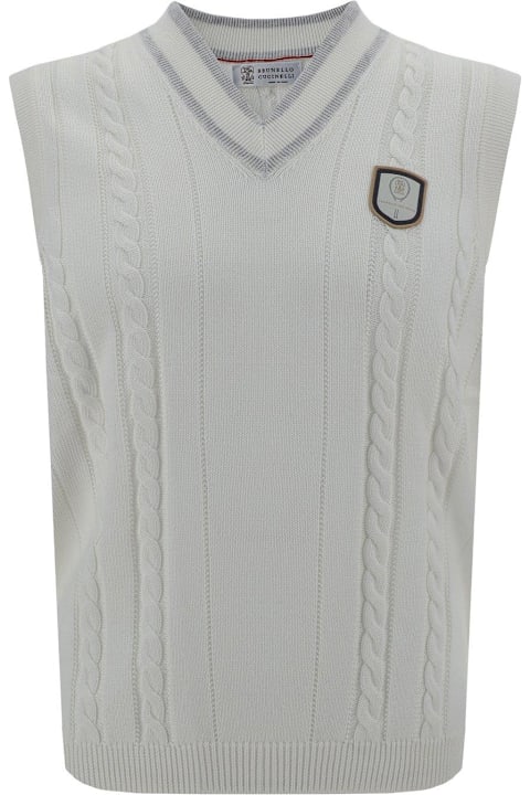 Brunello Cucinelli for Men Brunello Cucinelli V-neck Knitted Vest