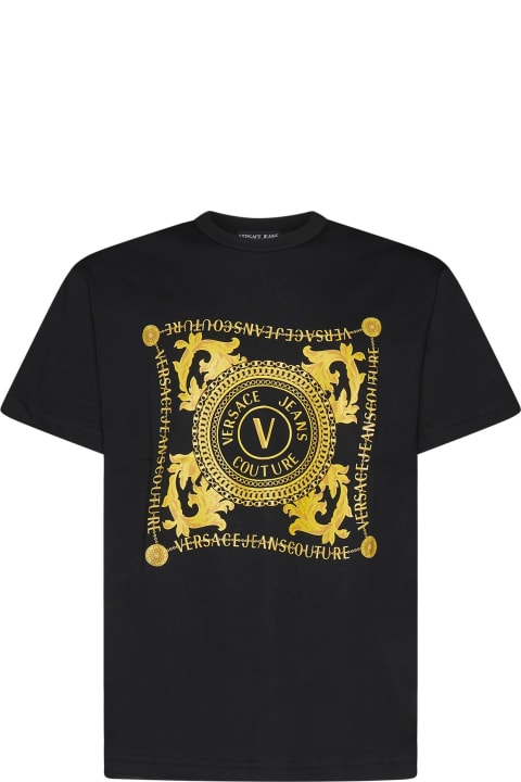 Versace Jeans Couture Topwear for Men Versace Jeans Couture Logo-print Organic Cotton T-shirt