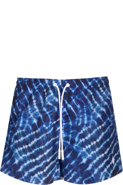 Swimwear for Men Marcelo Burlon 'soundwaves' Swim Shorts