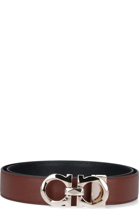 Ferragamo Belts for Men Ferragamo "gancini" Reversible Belt