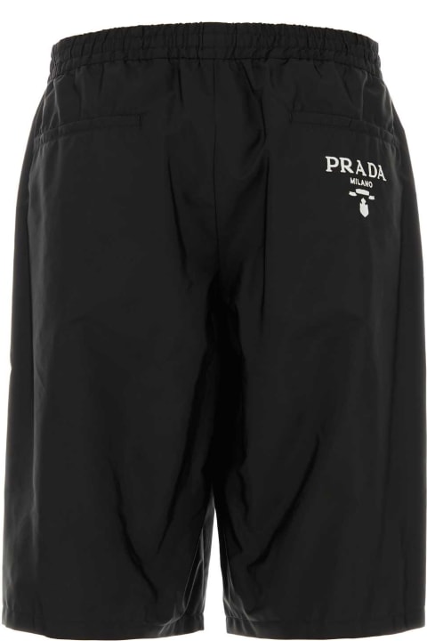 Sale for Men Prada Black Re-nylon Bermuda Shorts