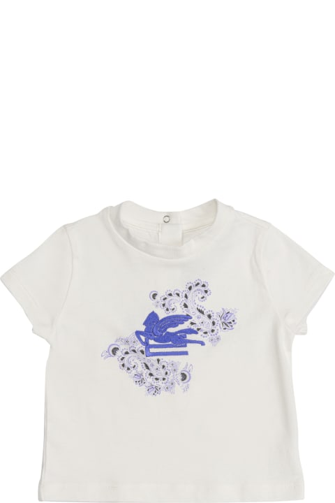 Topwear for Baby Girls Etro T-shirt With Pegasus Motif