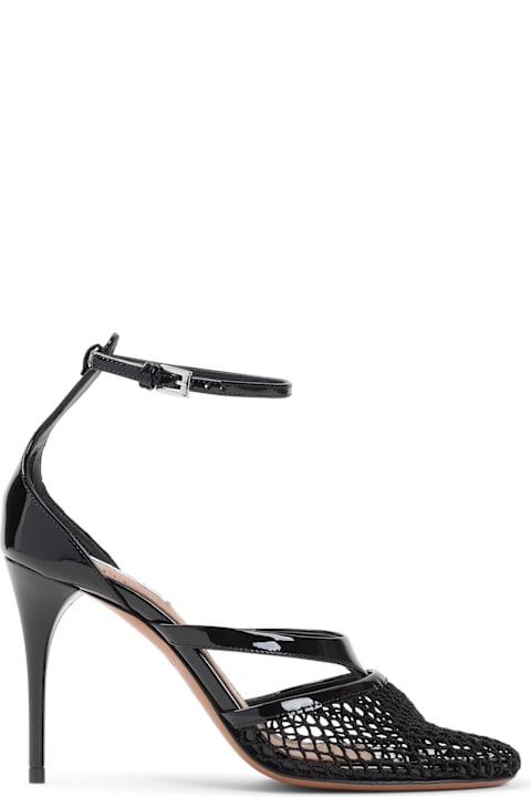 Alaia Shoes for Women Alaia Alaïa Fishnet Tong 90 Sandals