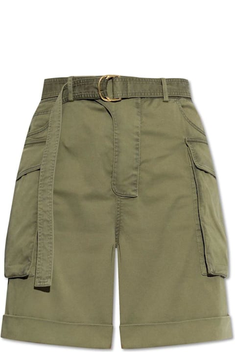 Balmain Pants for Men Balmain Turn-up Hem Cargo Shorts