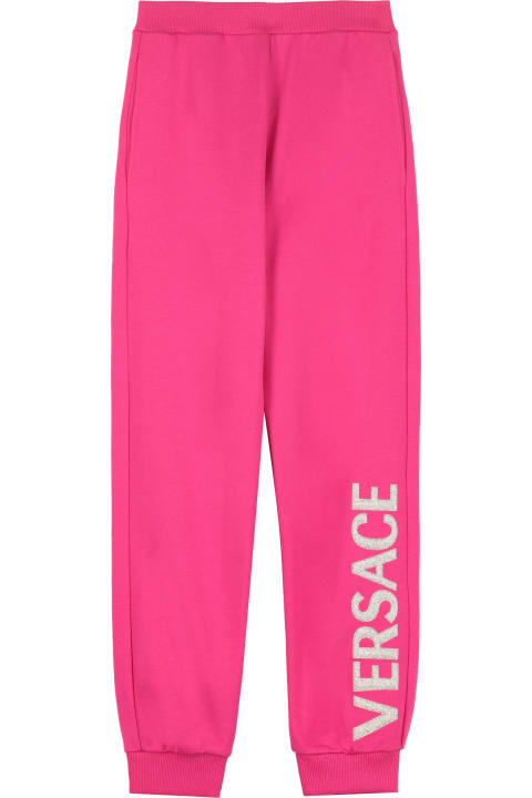 Sale for Kids Young Versace Logo Print Sweatpants