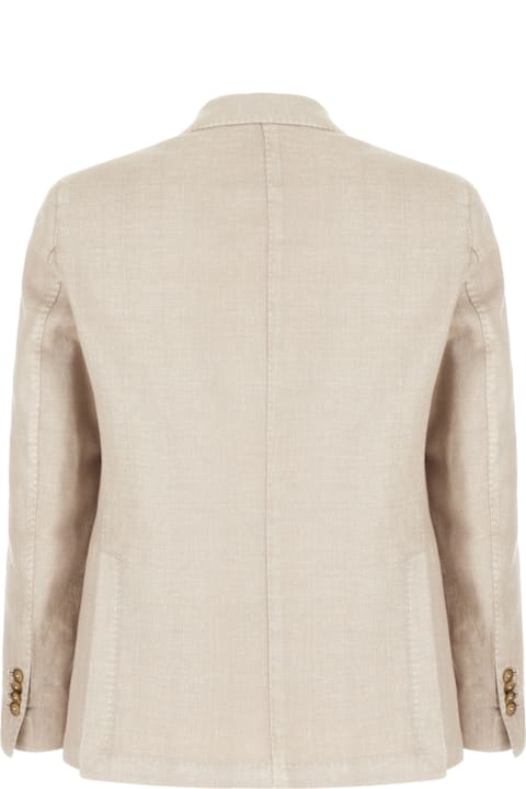 L.B.M. 1911 Clothing for Men L.B.M. 1911 Cappuccino Linen Blend Blazer