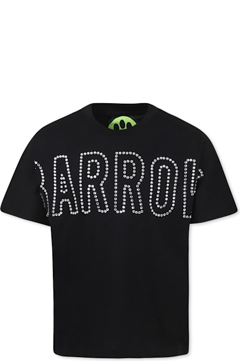 Homeware Barrow Black T-shirt For Girl With Logo