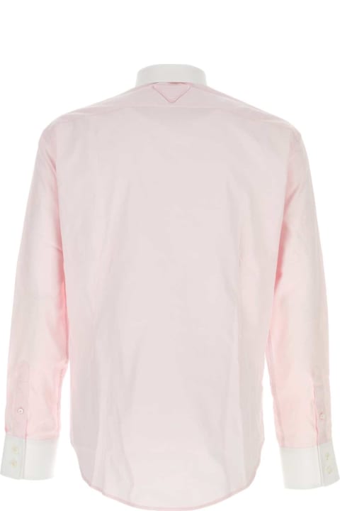 Prada Shirts for Men Prada Pastel Pink Poplin Shirt