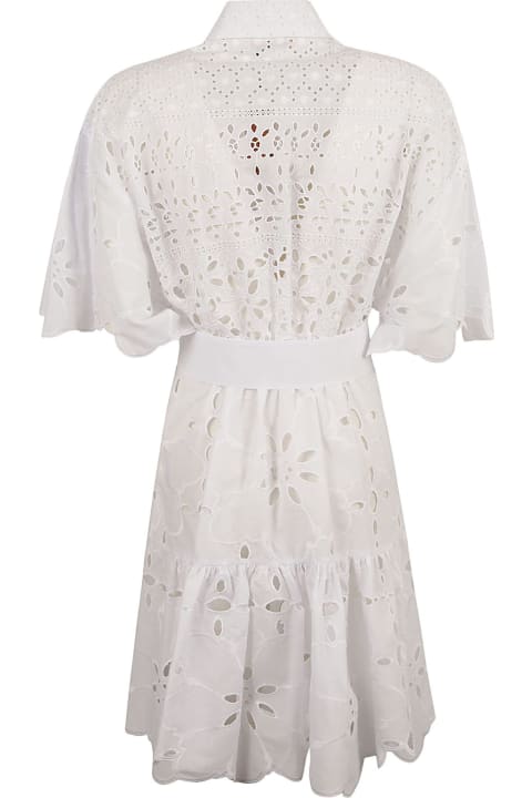 Ermanno Scervino for Women Ermanno Scervino Tie-waist Perforated Shirt Dress
