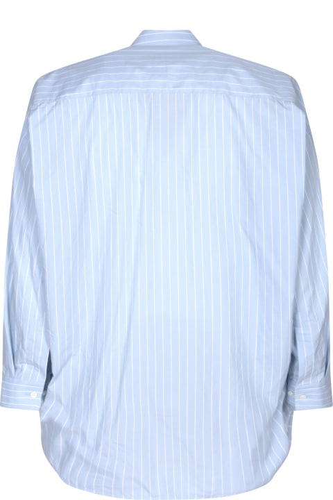 ウィメンズ Balenciagaのウェア Balenciaga Striped Light Blue Shirt