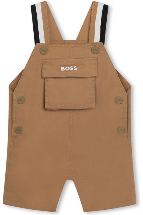 Hugo Boss Bodysuits & Sets for Baby Boys Hugo Boss Salopette Con Ricamo