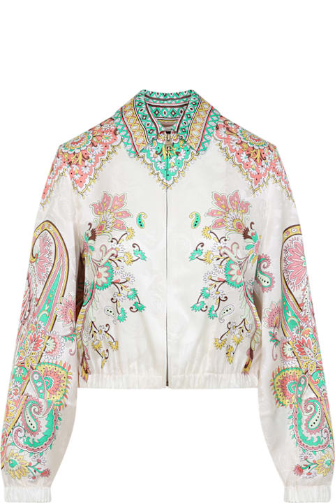 Coats & Jackets for Women Etro Lucky Charms Bomber Jacket