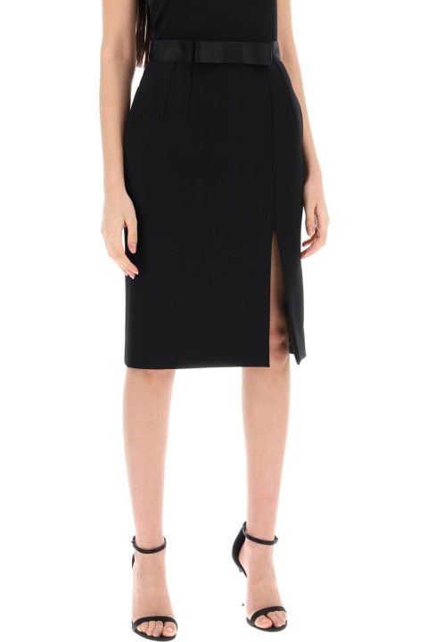 Dolce & Gabbana Womenのセール Dolce & Gabbana 'knee-length Skirt With Satin