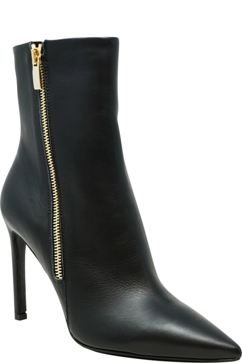 Fashion for Women Del Carlo Roberto Del Carloblack Leather Merlot Boots