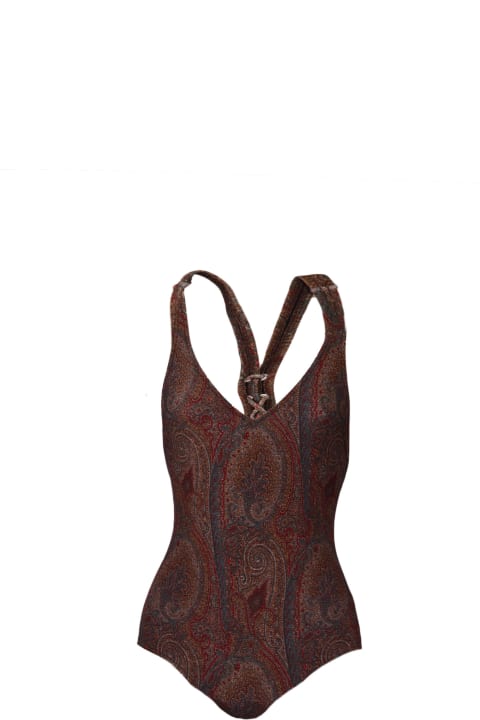 Etro for Women Etro One Piece Swimsuit With Paisley Print