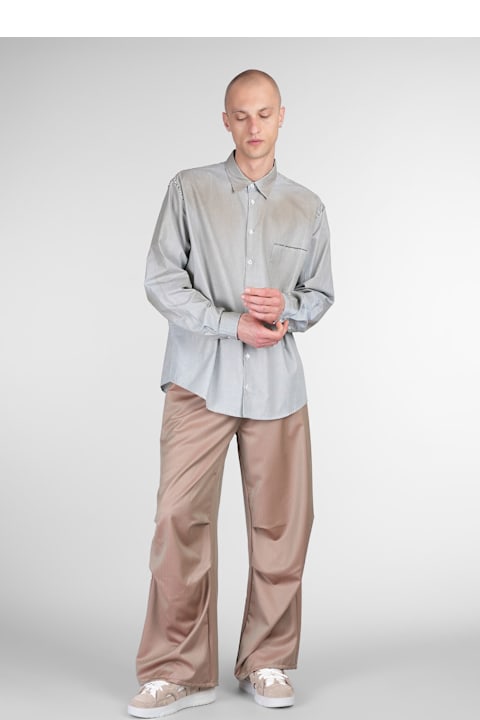 Paura for Men Paura Fan Pants In Taupe Wool