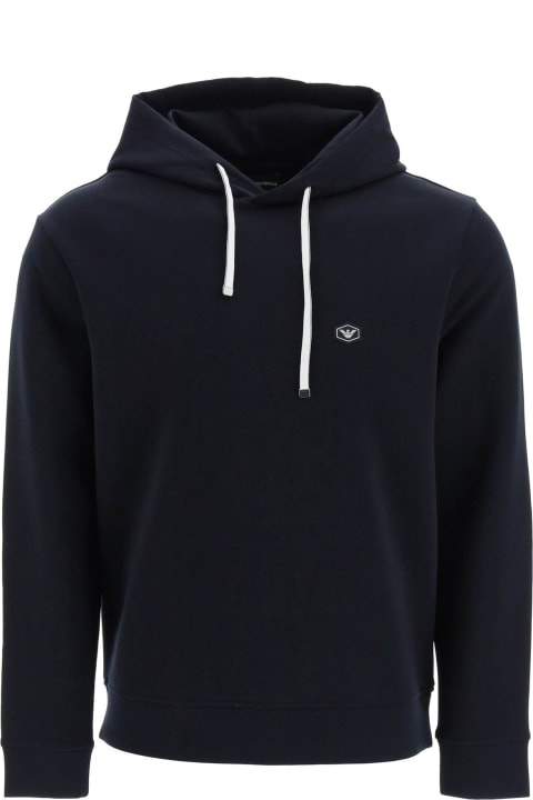 Emporio Armani Sweaters for Women Emporio Armani Double Jersey Hoodie