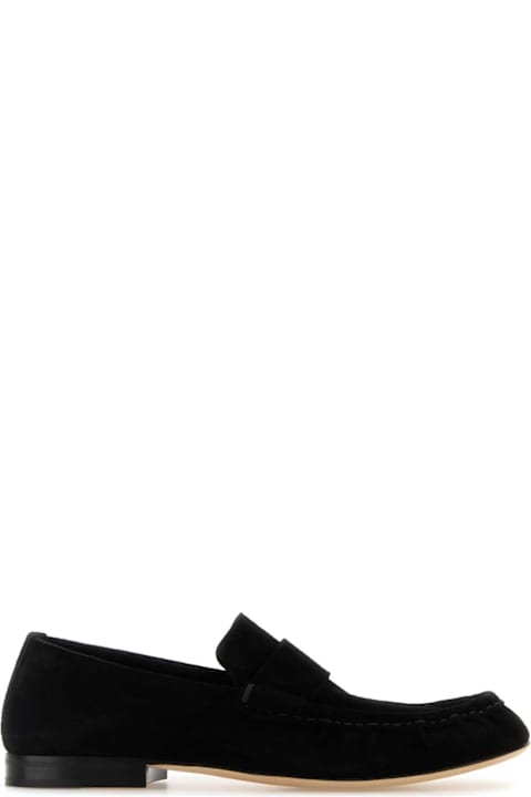 Fashion for Women The Row Black Suede Soft Loafers