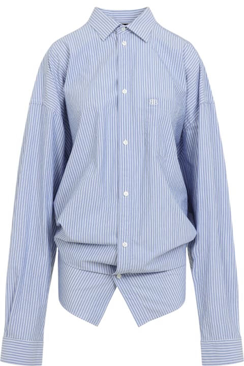 Balenciaga ملابس علوية لـ السيدات Balenciaga Long Sleeves Knotted Shirt