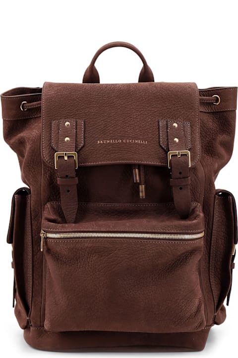 Brunello Cucinelli حقائب ظهر لـ القسم الرجالي Brunello Cucinelli 'city' Backpack