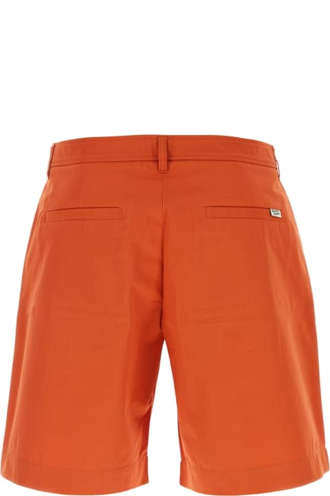 Homeware Maison Kitsuné Dark Orange Cotton Bermuda Shorts