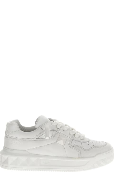 أدوات منزلية Valentino Garavani White Leather Sneakers