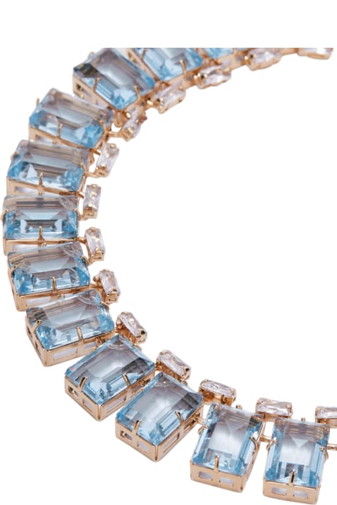 Necklaces for Women Ermanno Scervino Necklace With Light Blue Stones