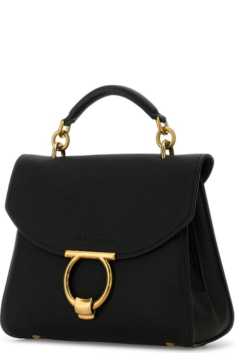 Ferragamo for Women Ferragamo Black Leather Margot Handbag