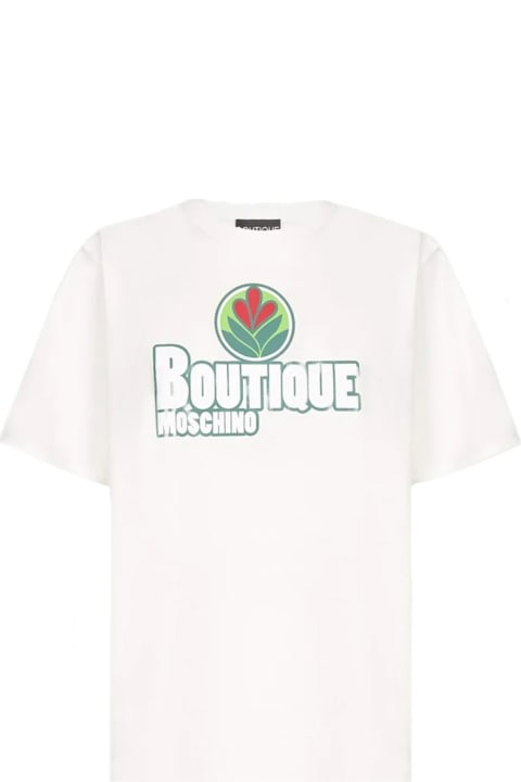 Boutique Moschino Topwear for Women Boutique Moschino Boutique Cotton Logo T-shirt
