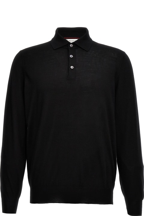 メンズ トップス Brunello Cucinelli Knitted Polo Shirt