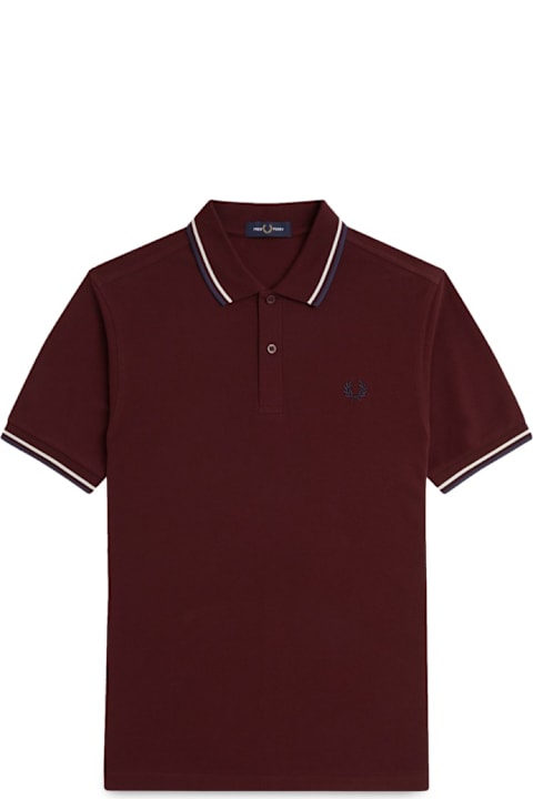 Fred Perry for Men Fred Perry Cotton Pique Polo Shirt With Double Stripe