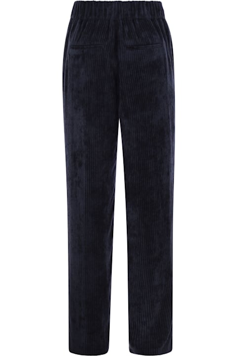 Peserico Pants & Shorts for Women Peserico Carrot Trousers With Velvet Lace