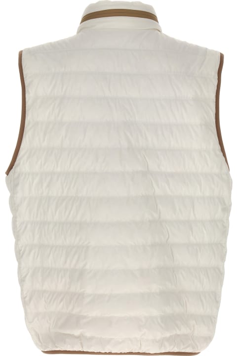 Padded Vest With Logo Embroidery