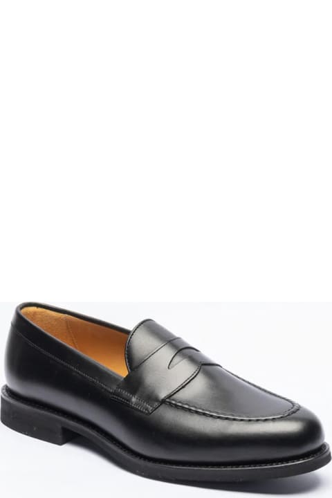 Loafers & Boat Shoes for Men Berwick 1707 9628 Loafer Black Calf With Rubber Sole