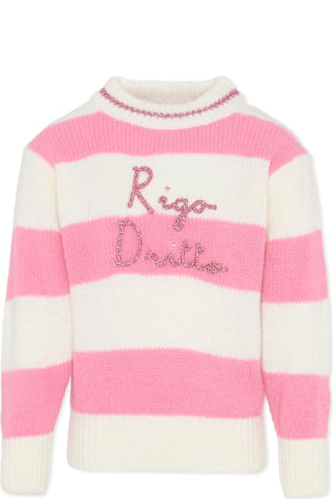 أدوات منزلية MC2 Saint Barth Pink Sweater For Girl With Writing