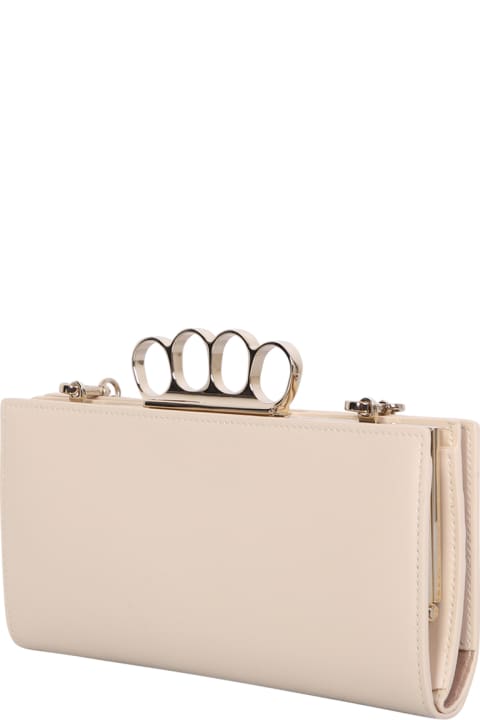 Alexander McQueen Shoulder Bags for Women Alexander McQueen Four Ring Case Chain Shoulder Bag