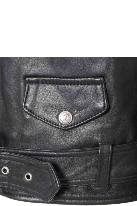 ウィメンズ Schott NYCのコート＆ジャケット Schott NYC Black Leather Jacket