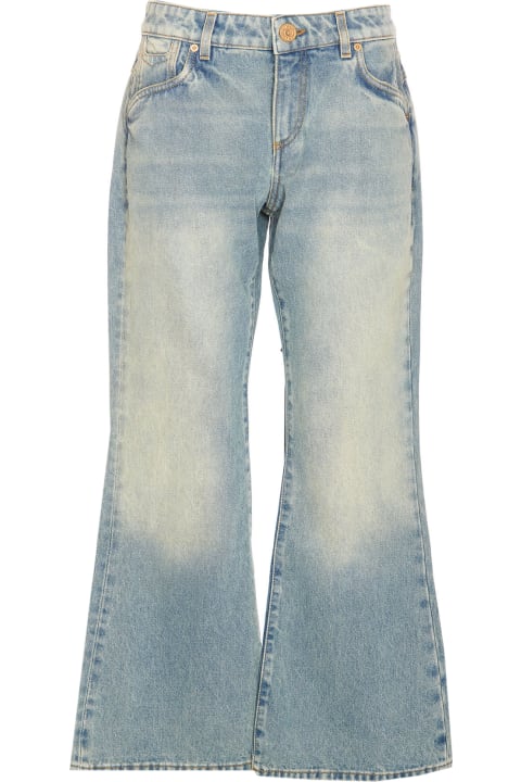 Balmain Jeans for Women Balmain Bootcut Western Denim Jeans