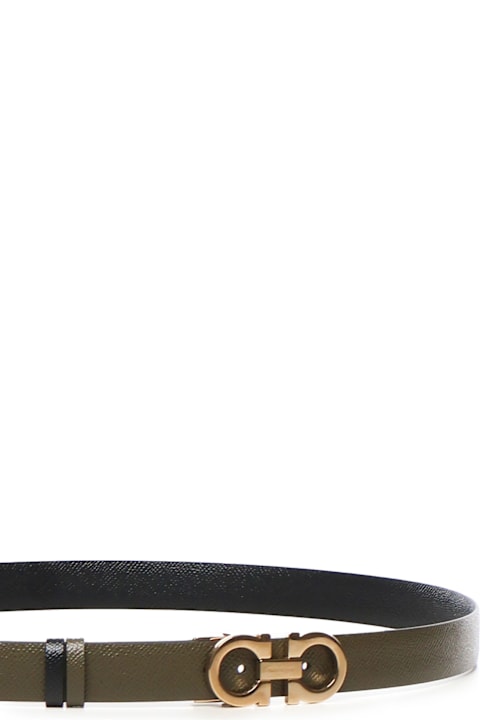 Homeware Ferragamo Gancini Reversible And Adjustable Belt