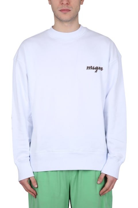 أدوات منزلية MSGM Crewneck Sweatshirt With Logo