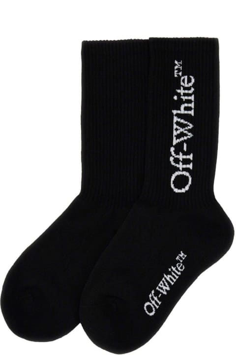 ウィメンズ Off-Whiteのランジェリー＆パジャマ Off-White Logo Intarsia Socks