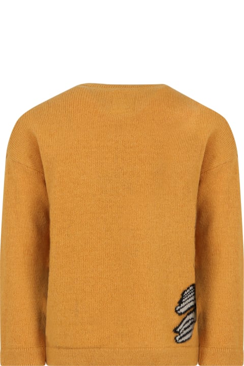 Yellow Sweater For Boy With Pelican