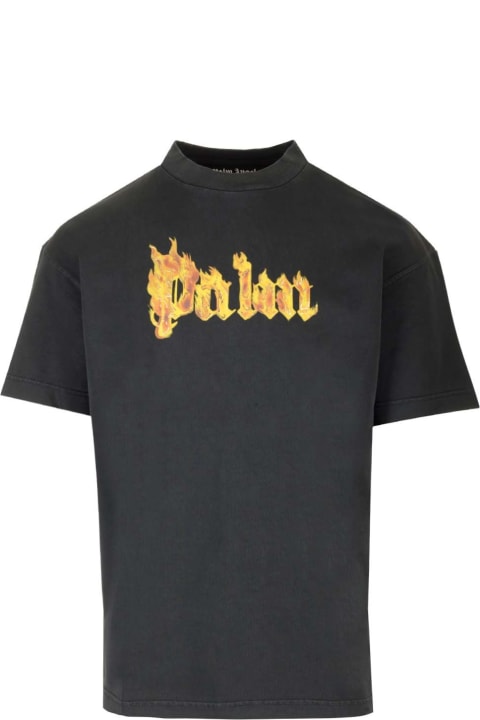 Palm Angels Topwear for Men Palm Angels Burning Logo T-shirt