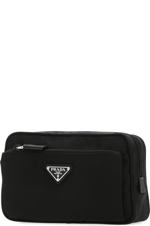 Black Re-nylon Belt Bag