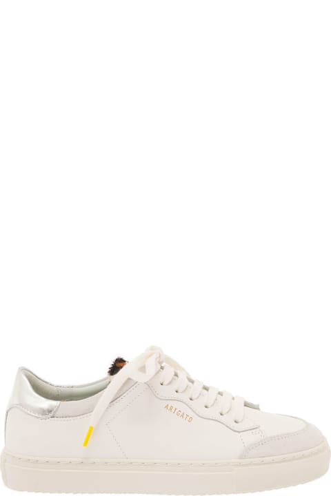 Sneakers for Women Axel Arigato White Low-top Sneakers Wit Metallic Heel Tab In Smooth Leather Woman