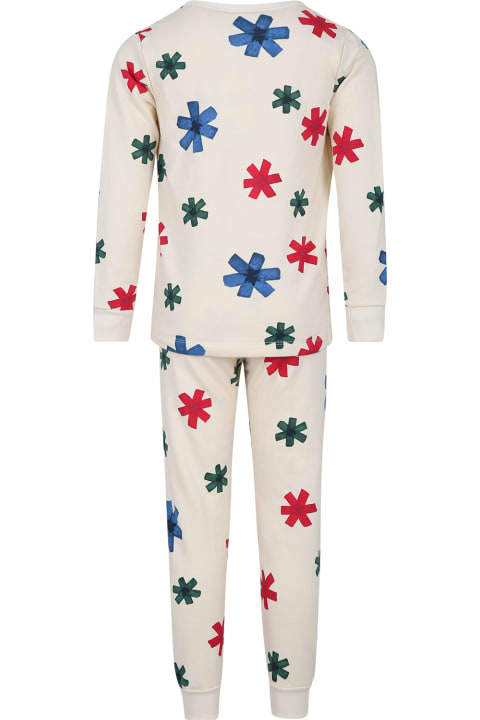 Ivory Pjamas For Kids With Stars