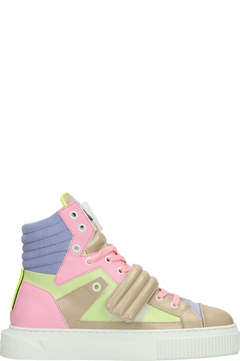 Hypnos Sneakers In Multicolor Suede And Leather