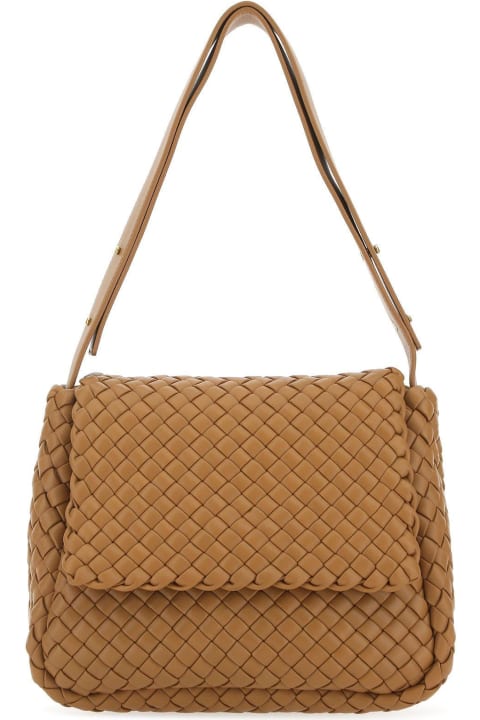 Bottega Veneta Bags for Women Bottega Veneta Camel Leather Cobble Shoulder Bag