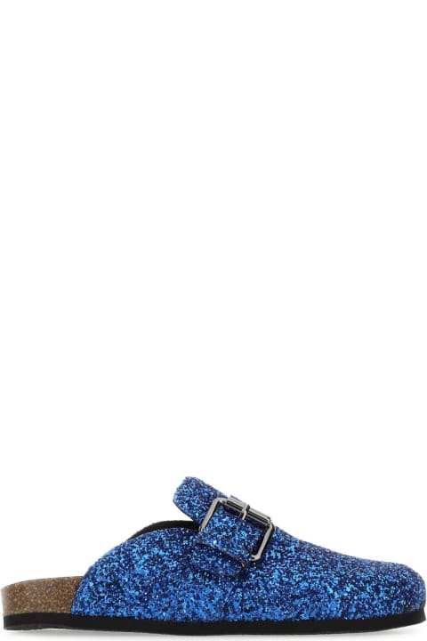 Philosophy di Lorenzo Serafini Shoes for Women Philosophy di Lorenzo Serafini Electric Blue Glitters Slippers