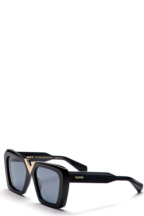 Homeware Valentino Eyewear V-gold-ii - Black / Gold Sunglasses